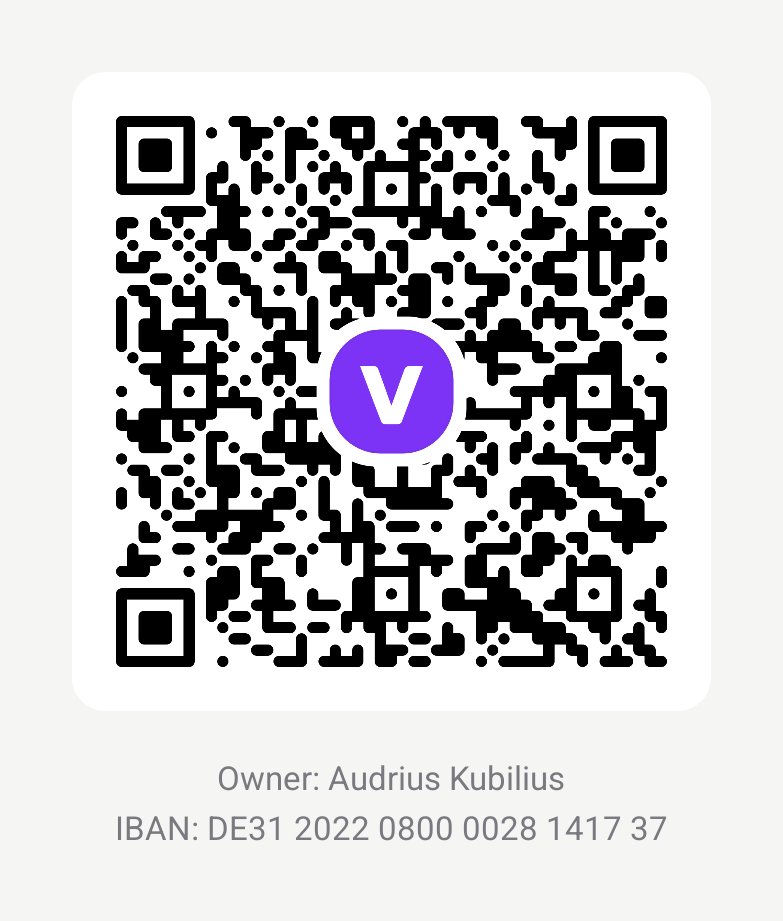 QR kodas paramai